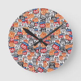 Route 66 round clock