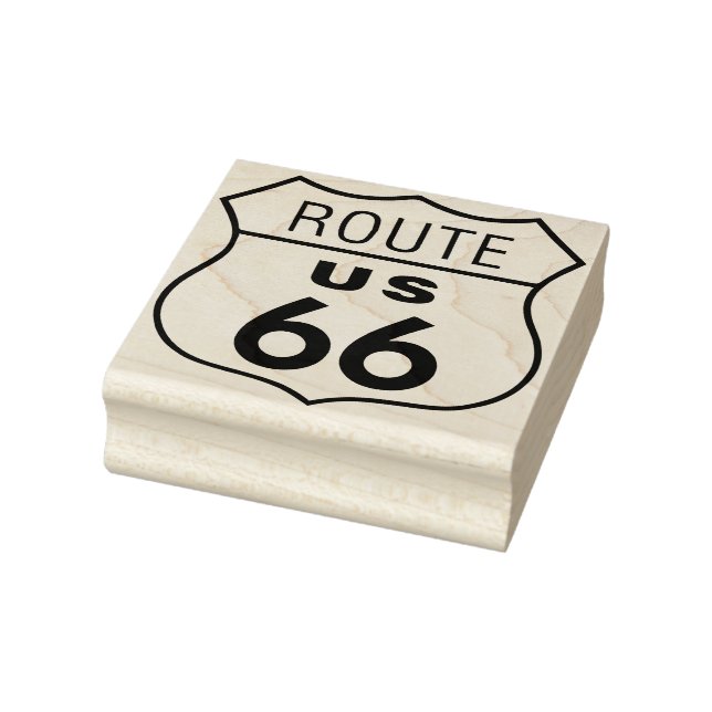 Route 66 Rubber Art Stamp (Stamp)