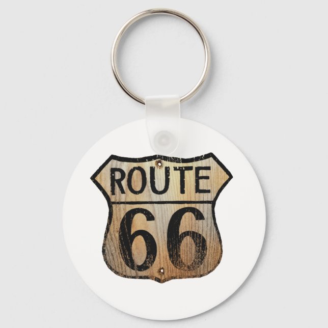 Route 66 Sign - Multiple Products Key Ring (Front)