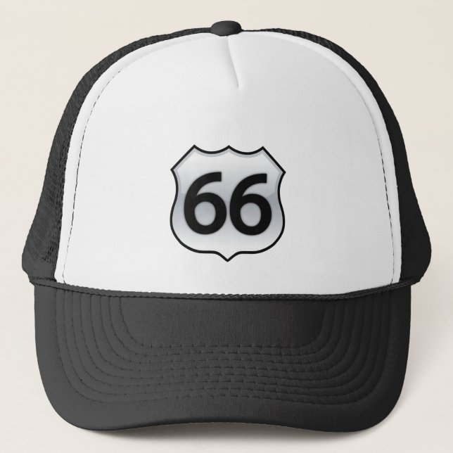 ROUTE 66 SIGN TRUCKER HAT (Front)