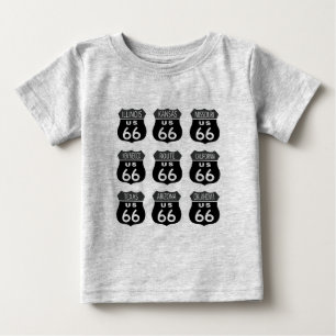 Route 66 Signs Baby T-Shirt