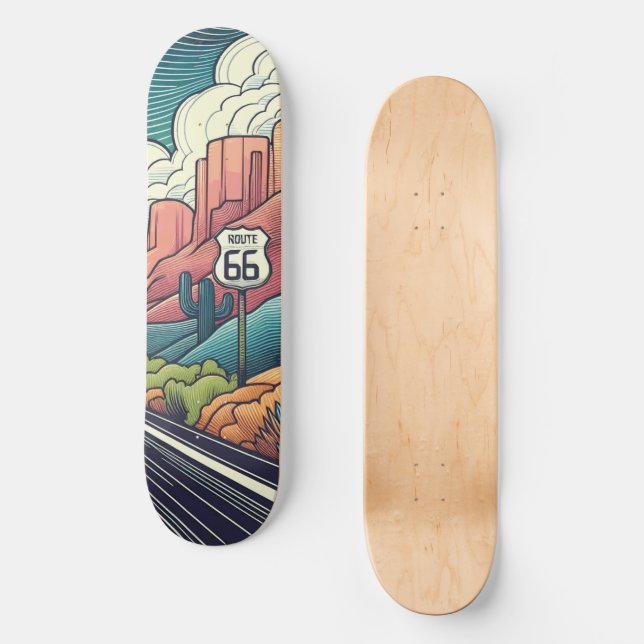 Route 66 skateboard (Front)