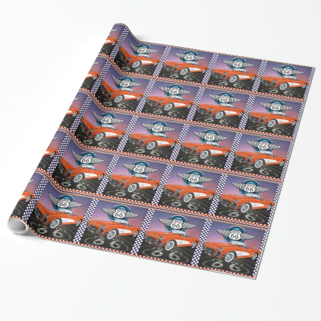 Route 66 - SRF Wrapping Paper (Unrolled)