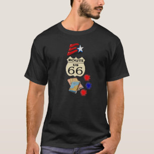 Route 66 Stars and Stripes -T-shirt T-Shirt