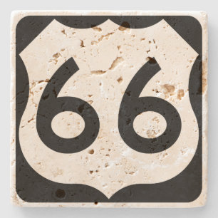 Route 66 stone coaster