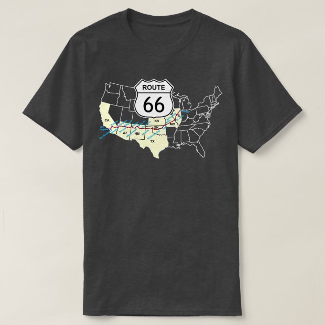 Route 66 T-Shirt (Design Front)