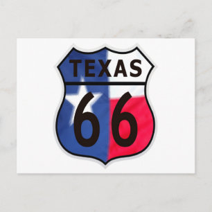 Route 66 Texas Colour Postcard