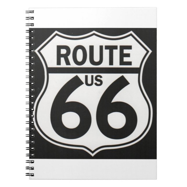Route 66 - The Mother Road Spiral Notebook (Front)