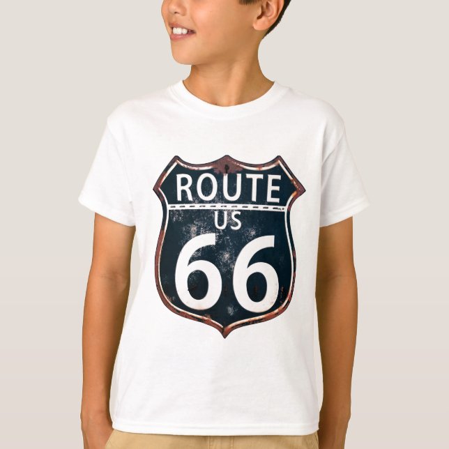 Route 66 - The Mother Road T-Shirt (Front)