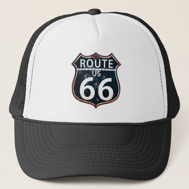 Route 66 - The Mother Road Trucker Hat (Front)