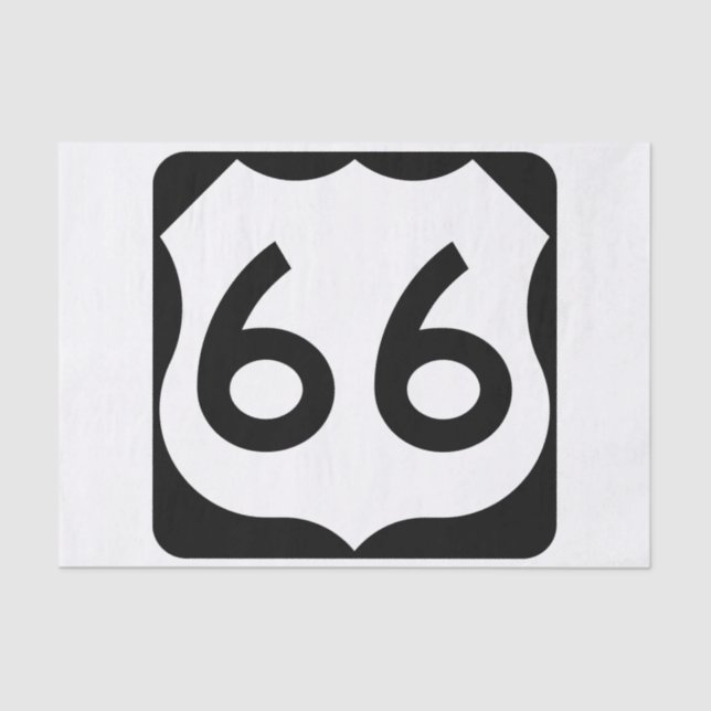 Route 66 tissue paper (Front)