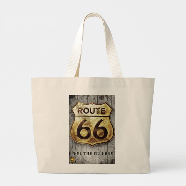 Route 66 Tote Bag (Back)