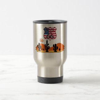 Route 66 travel mug