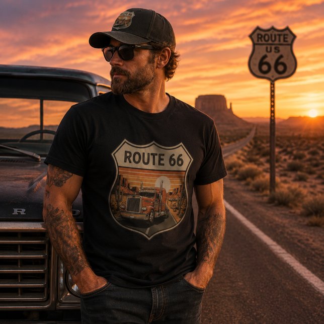 Route 66 Truck Driver  T-Shirt (Creator Uploaded)