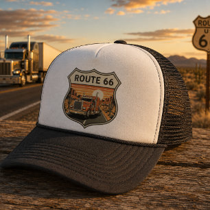 Route 66 Truck Driver Trucker Hat