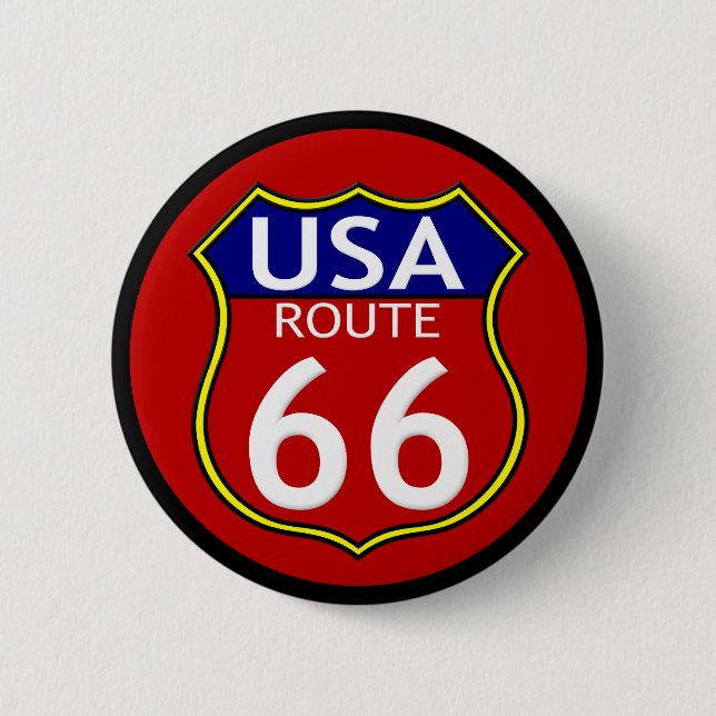 Route 66 USA Button (Front)