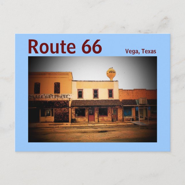 Route 66 (Vega) Postcard (Front)