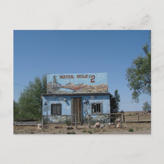 Route 66 water hole #2 postcard (Front)