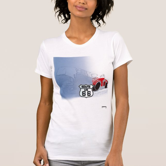 Route 66 Womens T-Shirt (Front)