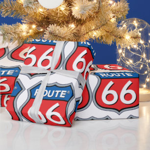 Route 66 wrapping paper