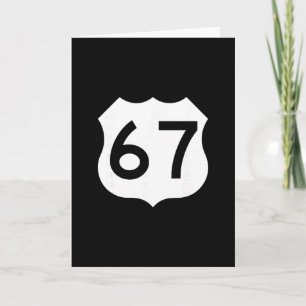 Route 67 Sign Meme Six Seven 1  Card