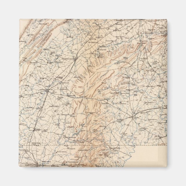 Route, Gettysburg campaign Magnet (Front)