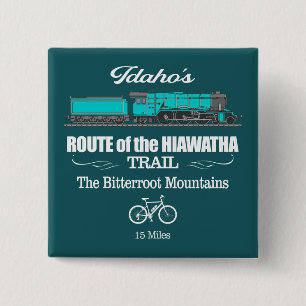 Route of the Hiawatha (RT2) 15 Cm Square Badge