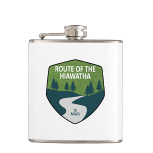 Route Of The Hiawatha Trail Hip Flask