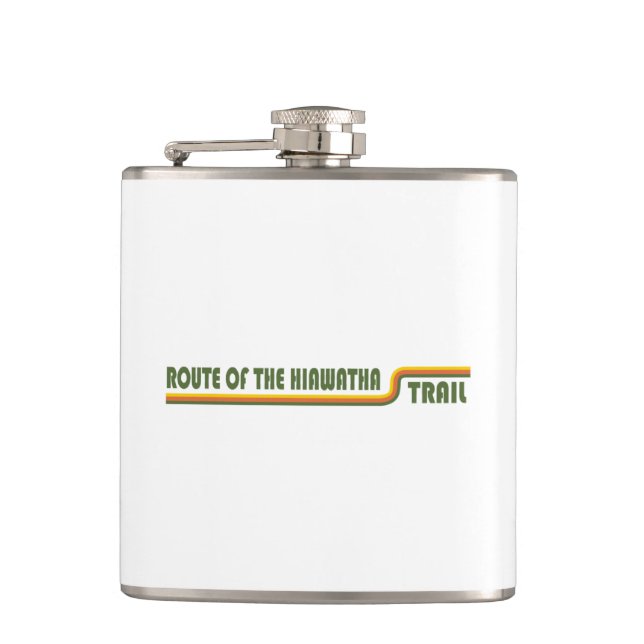 Route Of The Hiawatha Trail Hip Flask (Front)