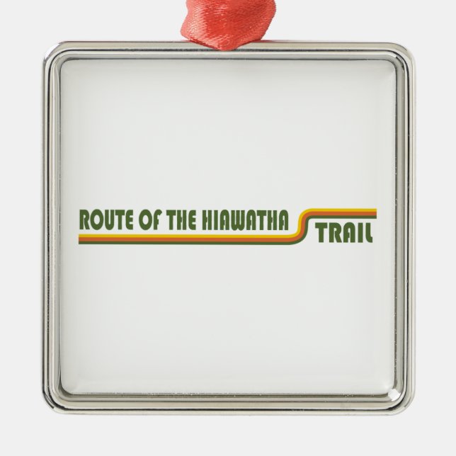 Route Of The Hiawatha Trail Metal Tree Decoration (Front)