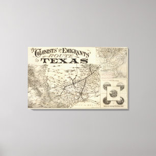 Route to Texas Canvas Print