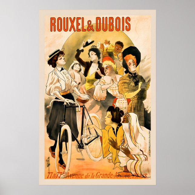 Rouxel & Dubois Bicycle Poster (Front)