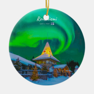 Rovaniemi, Finland Ceramic Tree Decoration