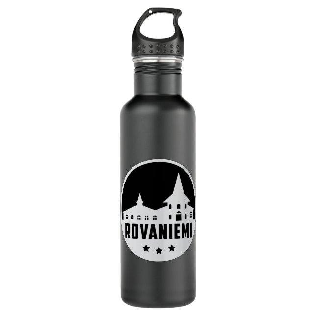 Rovaniemi Finland City Skyline Cityscape Gift 710 Ml Water Bottle (Front)