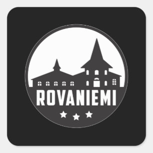 Rovaniemi Finland City Skyline Cityscape Gift Idea Square Sticker