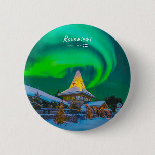 Rovaniemi, Finland - Magic Aurora 6 Cm Round Badge