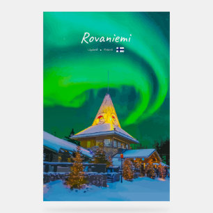 Rovaniemi, Finland - Magic Aurora Acrylic Sign