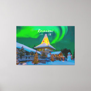 Rovaniemi, Finland - Magic Aurora Canvas Print