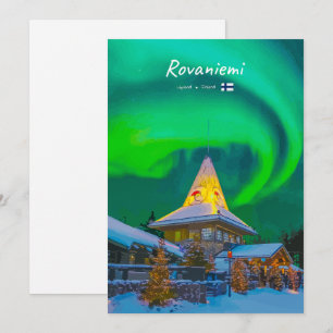 Rovaniemi, Finland - Magic Aurora  Invitation