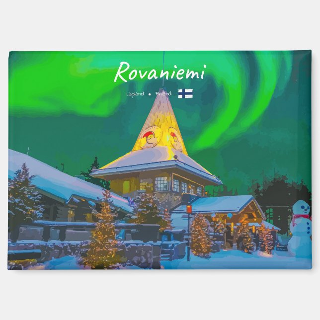 Rovaniemi, Finland - Magic Aurora  Magnet (Front)