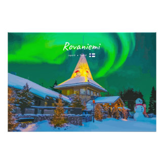Rovaniemi, Finland - Magic Aurora Photo Print