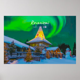 Rovaniemi, Finland - Magic Aurora Poster