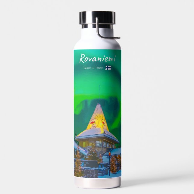Rovaniemi, Finland - Magic Aurora  Water Bottle (Left)