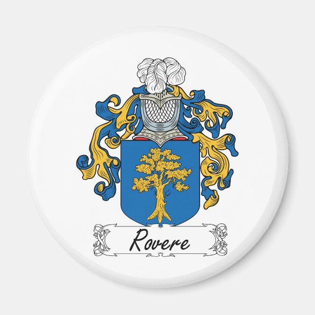 Rovere Family Crest Magnet (Front)