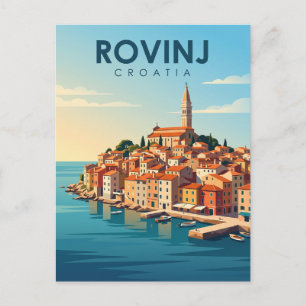 Rovinj Old Town Croatia Postcard