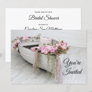 Row Boat Bridal Shower Invitation