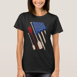 Row Boat Team America Tradition Paddle Boat T-Shirt