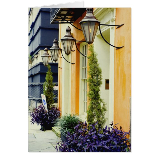 Row houses in a city, Savannah, Georgia, USA (Front)
