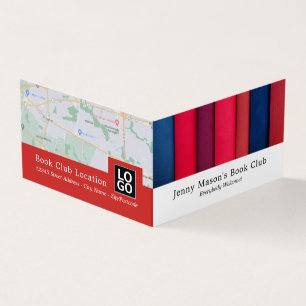 Row of Books, Book Club Detailed Business Card