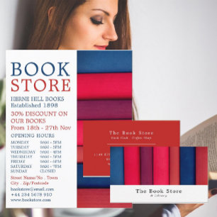 Row of Books, Book Store Business Card